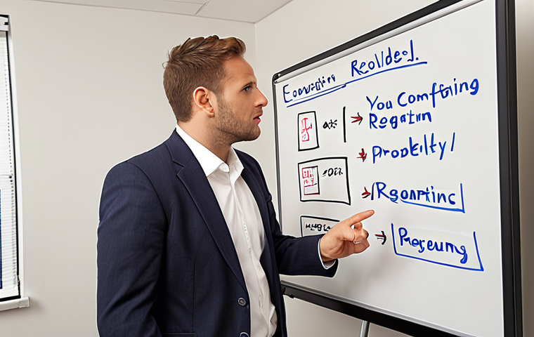**

A confident accountant explaining a complex financial concept (e.g., revenue recognition) using a whiteboard with clear visuals and examples. Focus on conveying expertise and communication skills. The scene should feel professional and approachable, like a mock interview setting. Include keywords like "Accounting Principles," "Communication," and "Problem-Solving."

**