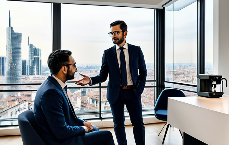 전산세무회계 자격증과 회계사 자격증 비교 - **Prompt:** A sophisticated Italian Dottore Commercialista, exuding confidence and strategic insight...