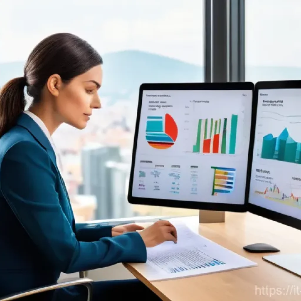 전산세무회계 초보자 추천 스터디 방법 - **Prompt: "A sleek, modern Italian accounting office bathed in soft natural light, featuring a profe...