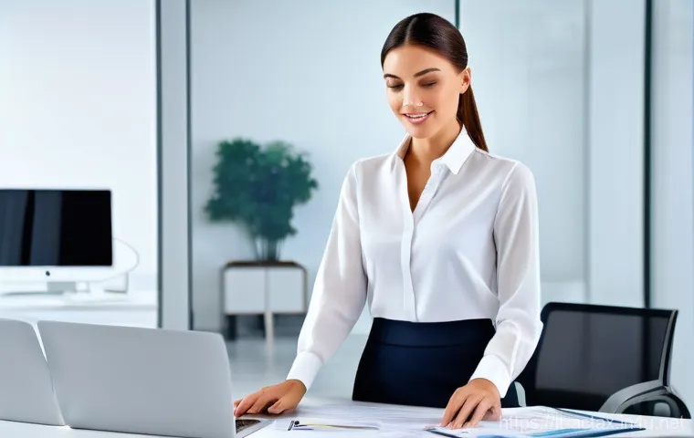 전산세무회계 취업자 인터뷰 - **Prompt:** A determined Italian professional, male or female, in their late 30s to early 40s, dress...