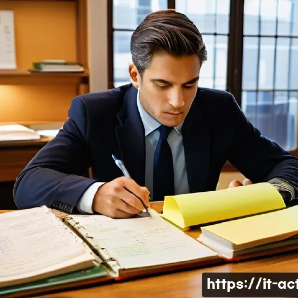 전산세무회계 실기시험 시간 관리 방법 - **Prompt 1: The Diligent Preparation**
"A determined young adult, dressed in smart business casu...