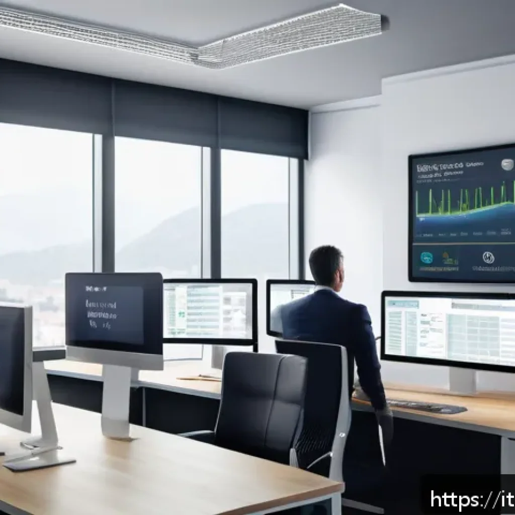 전산세무회계와 회사 내 역할 분석 - A modern Italian small business office environment featuring a diverse team of professionals using a...